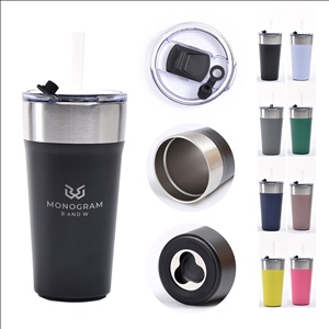 Durable Travel Coffee Beer Stainless Steel Mug with Opener